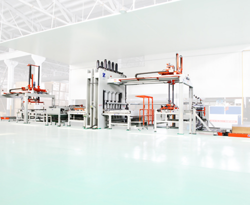 橫向型快速貼面生產線